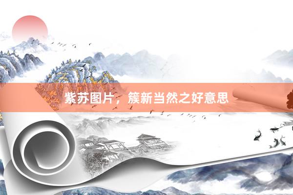 紫苏图片，簇新当然之好意思